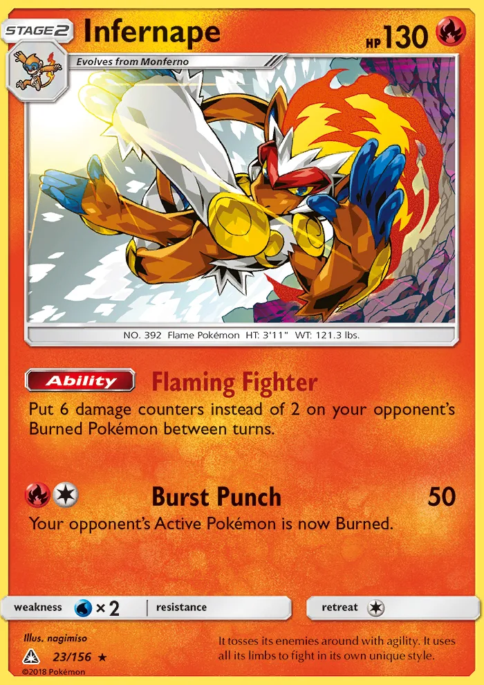 Infernape · Ultra Prism 23/156