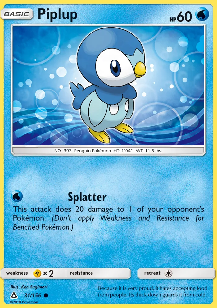 Piplup · Ultra Prism 31/156