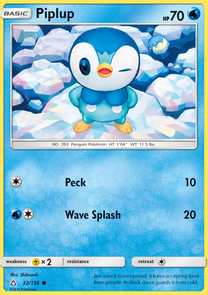 Piplup · Ultra Prism 32/156
