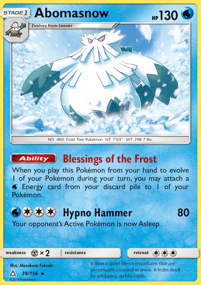 Abomasnow · Ultra Prism 38/156