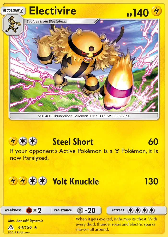 Electivire · Ultra Prism 44/156
