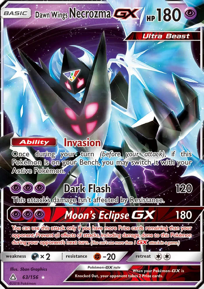 Dawn Wings Necrozma GX · Ultra Prism 63/156