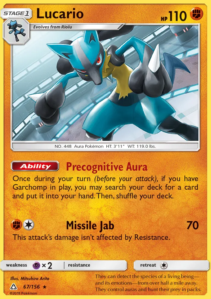 Lucario · Ultra Prism 67/156