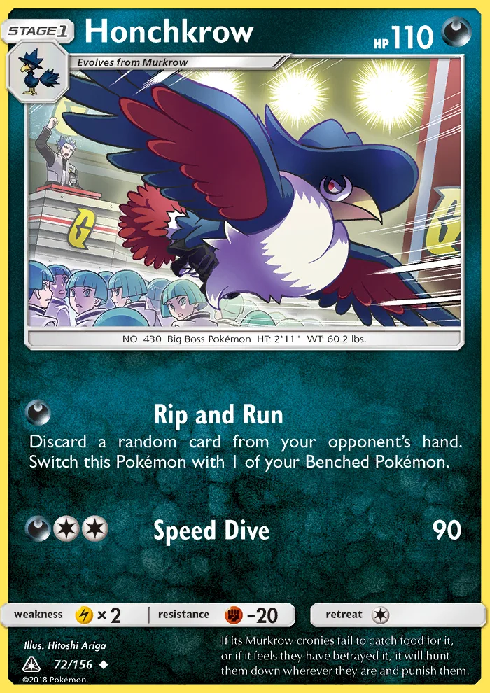 Honchkrow · Ultra Prism 72/156