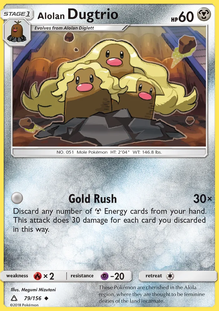 Alolan Dugtrio · Ultra Prism 79/156