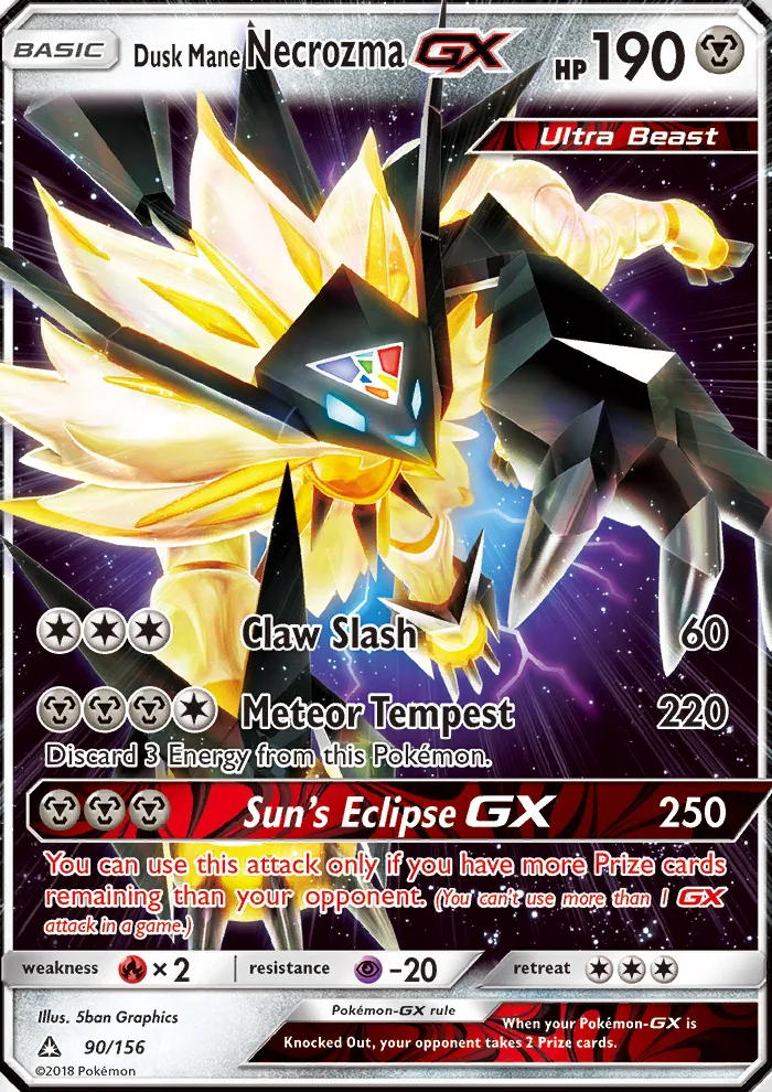 Dusk Mane Necrozma GX · Ultra Prism 90/156