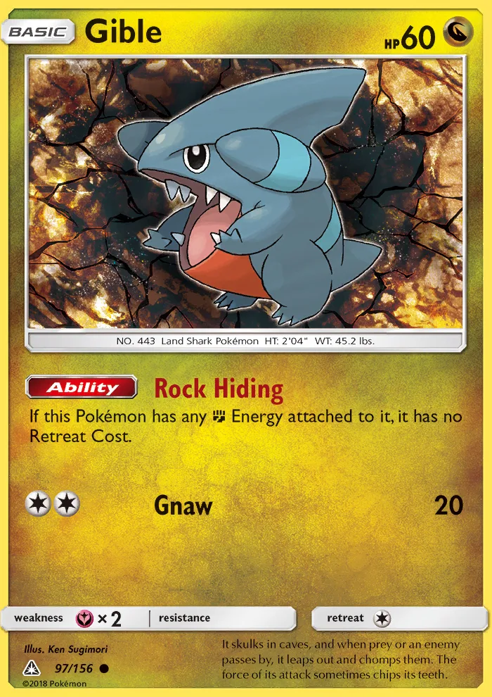 Gible · Ultra Prism 97/156