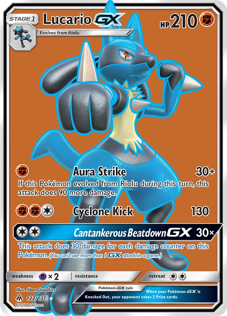 Lucario GX · Forbidden Light 122/131
