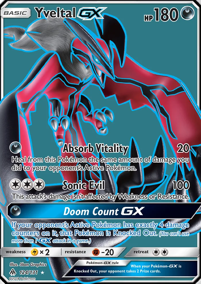 Yveltal GX · Forbidden Light 124/131