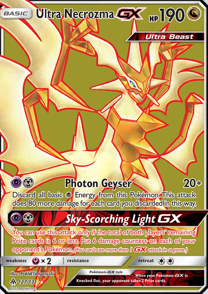 Ultra Necrozma GX · Forbidden Light 127/131