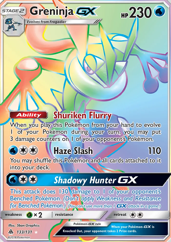 Greninja GX · Forbidden Light 133/131