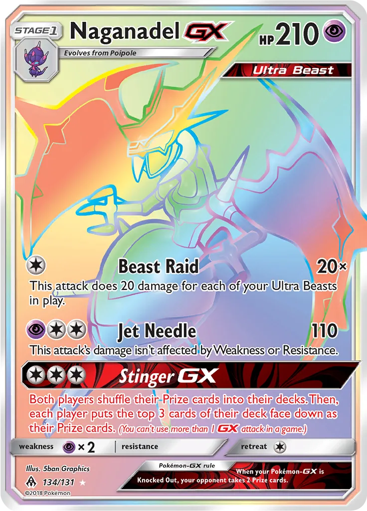 Naganadel GX · Forbidden Light 134/131