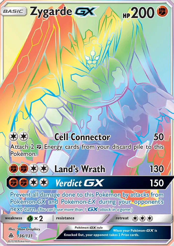 Zygarde GX · Forbidden Light 136/131