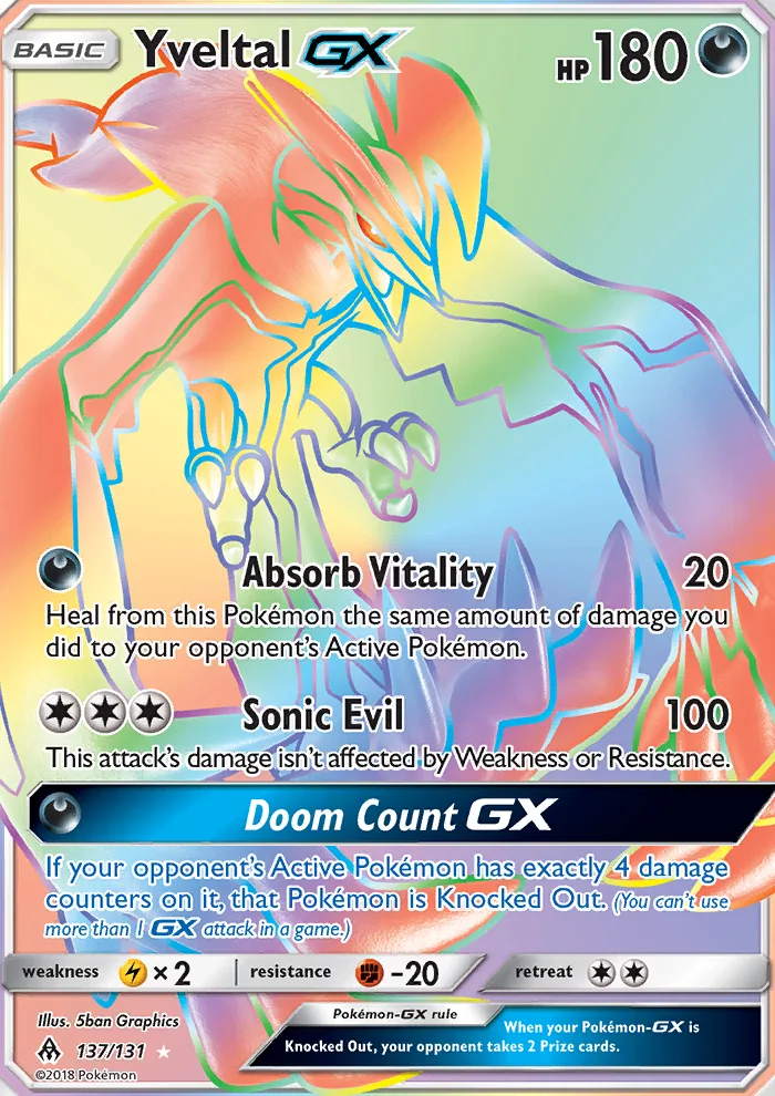 Yveltal GX · Forbidden Light 137/131