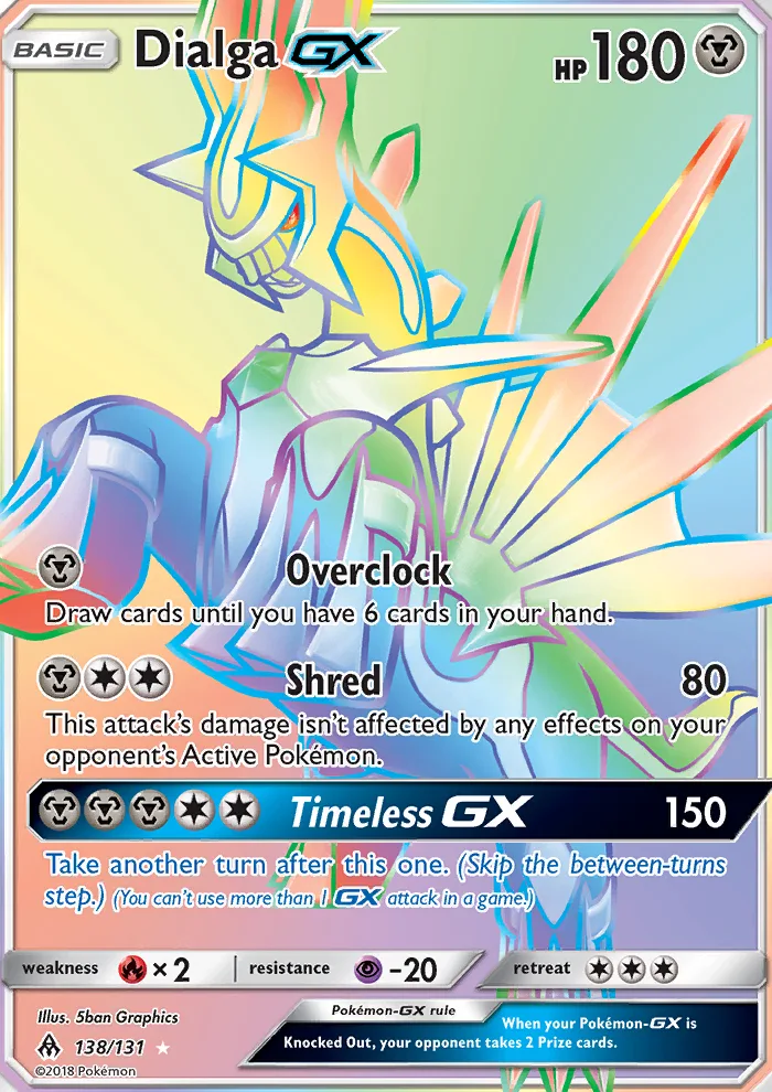 Dialga GX · Forbidden Light 138/131