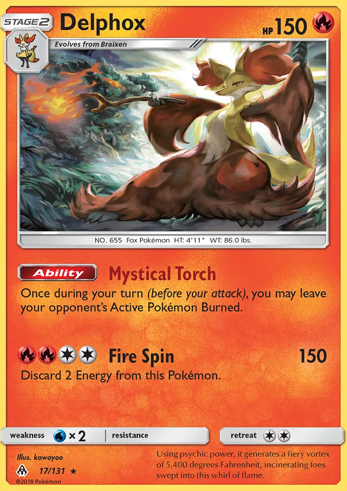Delphox · Forbidden Light 17/131