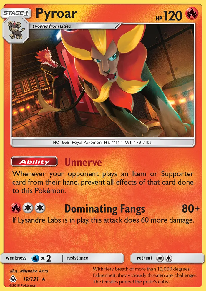 Pyroar · Forbidden Light 19/131