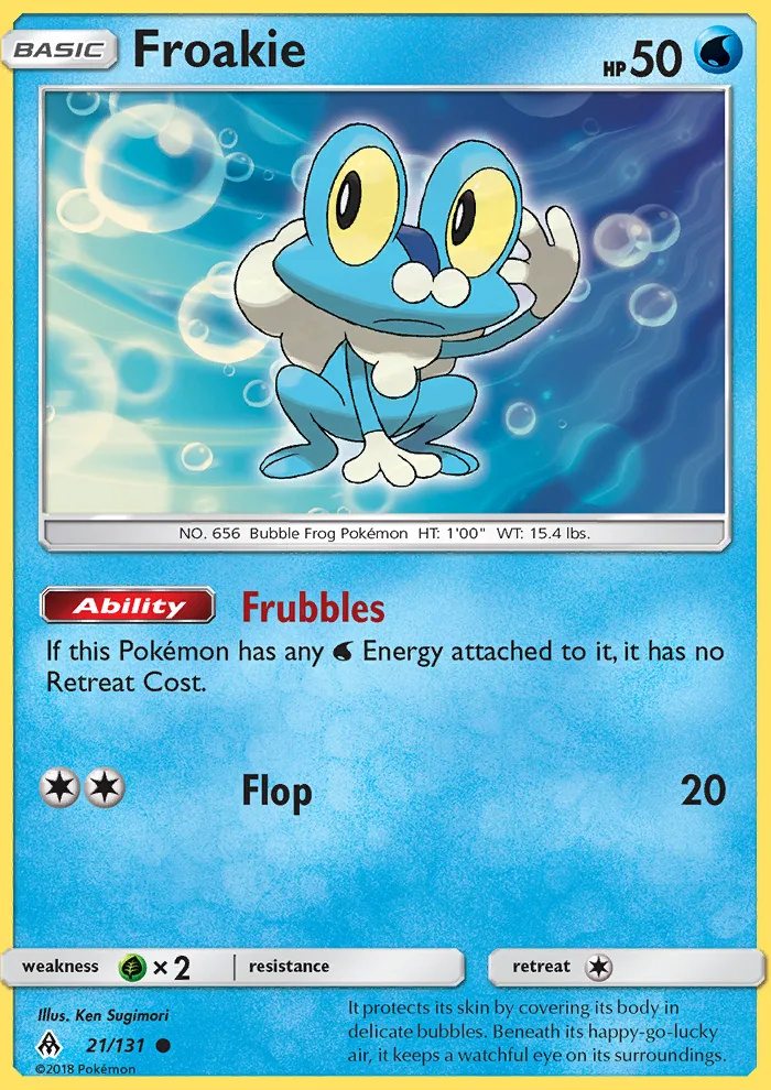 Froakie · Forbidden Light 21/131