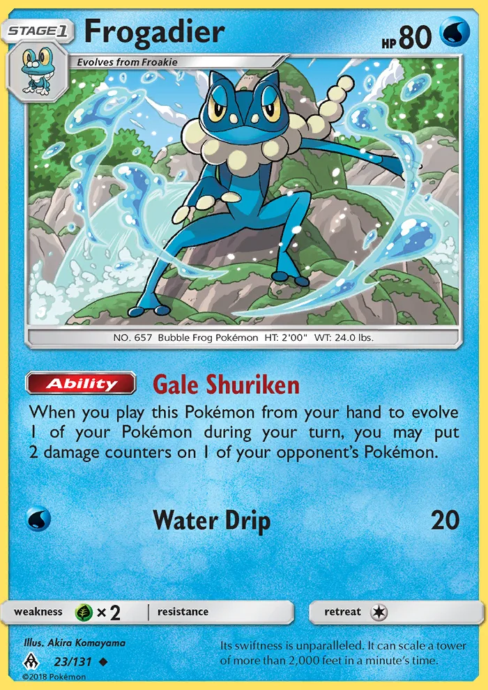 Frogadier · Forbidden Light 23/131