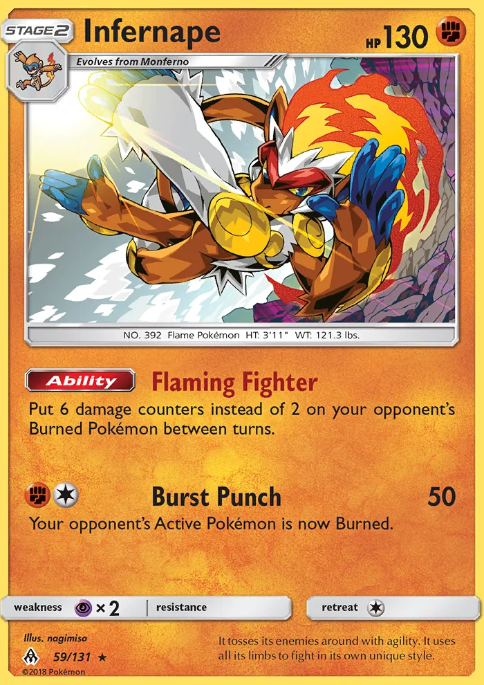 Infernape · Forbidden Light 59/131