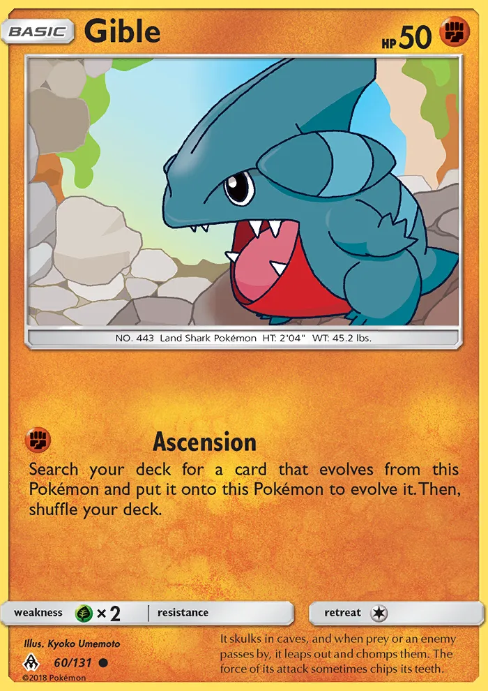 Gible · Forbidden Light 60/131