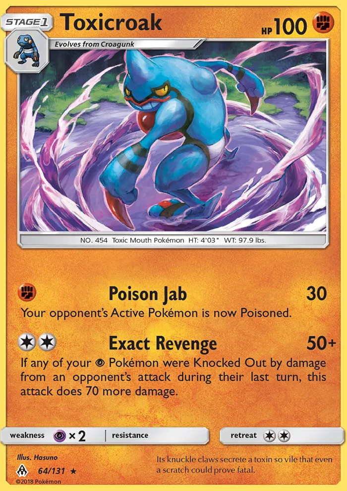Toxicroak · Forbidden Light 64/131