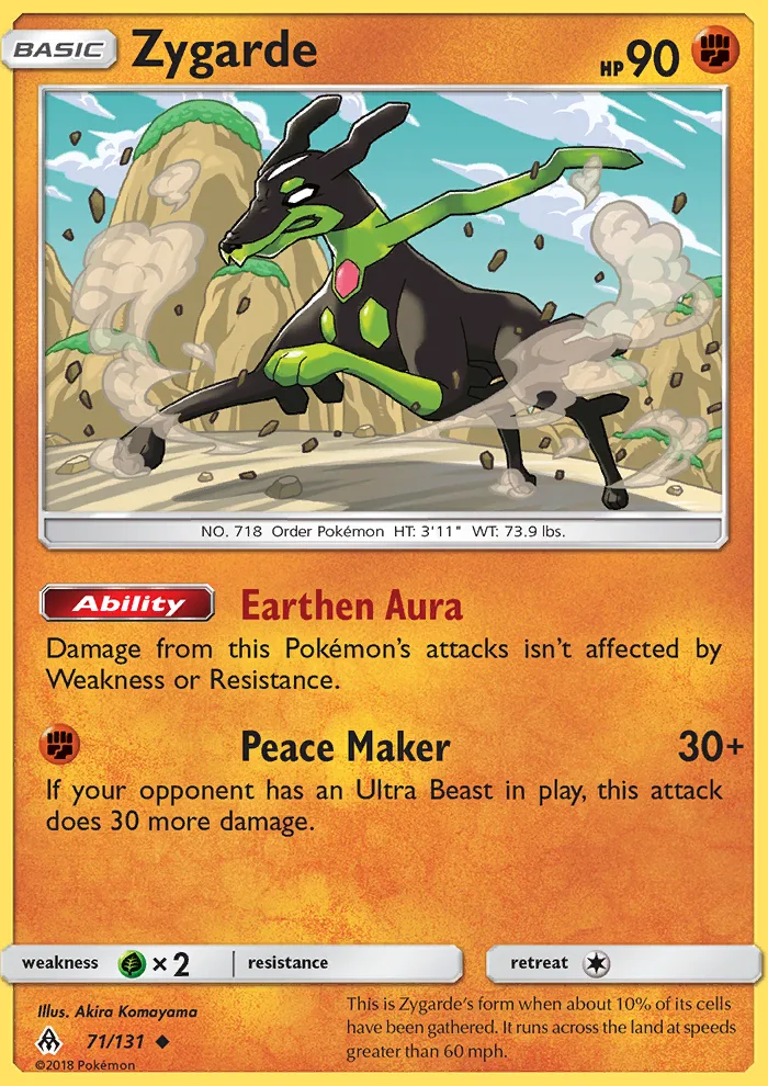 Zygarde · Forbidden Light 71/131