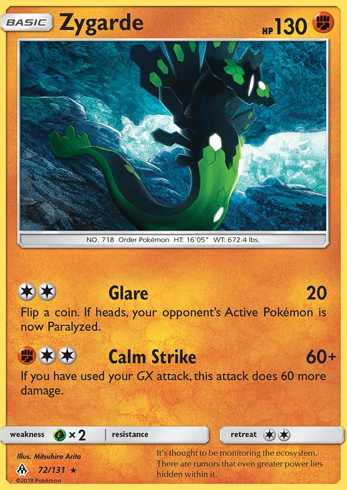 Zygarde · Forbidden Light 72/131
