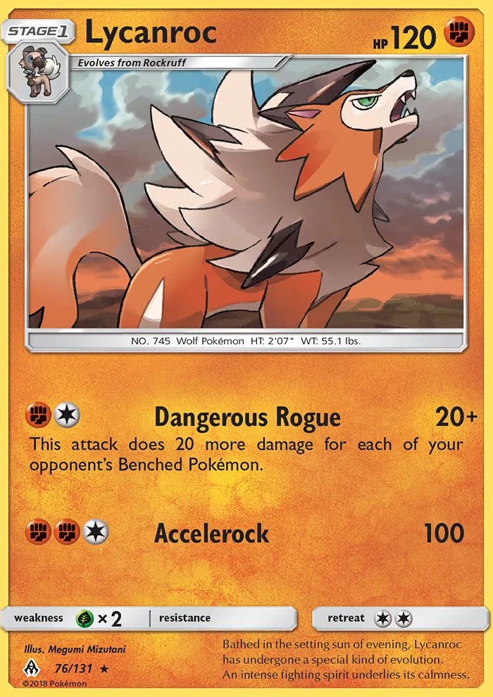 Lycanroc · Forbidden Light 76/131