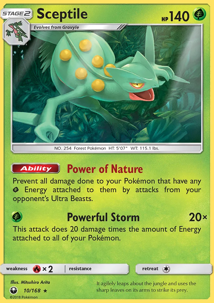 Sceptile · Celestial Storm 10/168