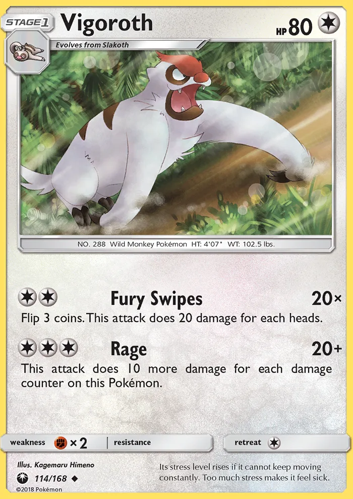 Vigoroth · Celestial Storm 114/168