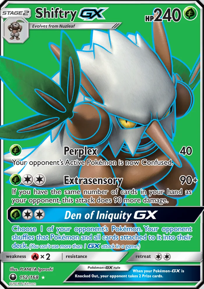 Shiftry GX · Celestial Storm 152/168