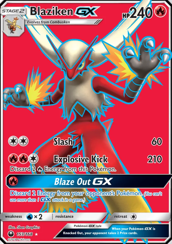 Blaziken GX · Celestial Storm 153/168