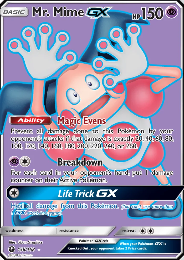 Mr. Mime GX · Celestial Storm 156/168