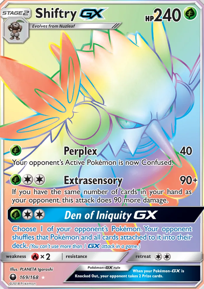 Shiftry GX · Celestial Storm 169/168