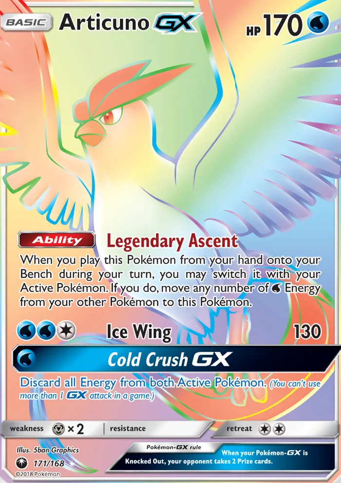 Articuno GX · Celestial Storm 171/168