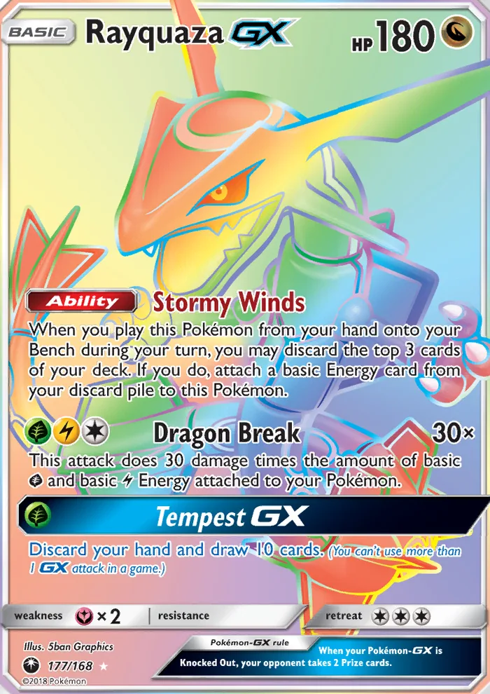 Rayquaza GX · Celestial Storm 177/168