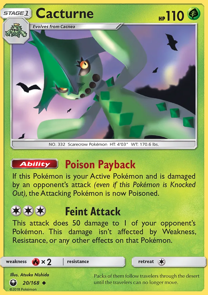 Cacturne · Celestial Storm 20/168