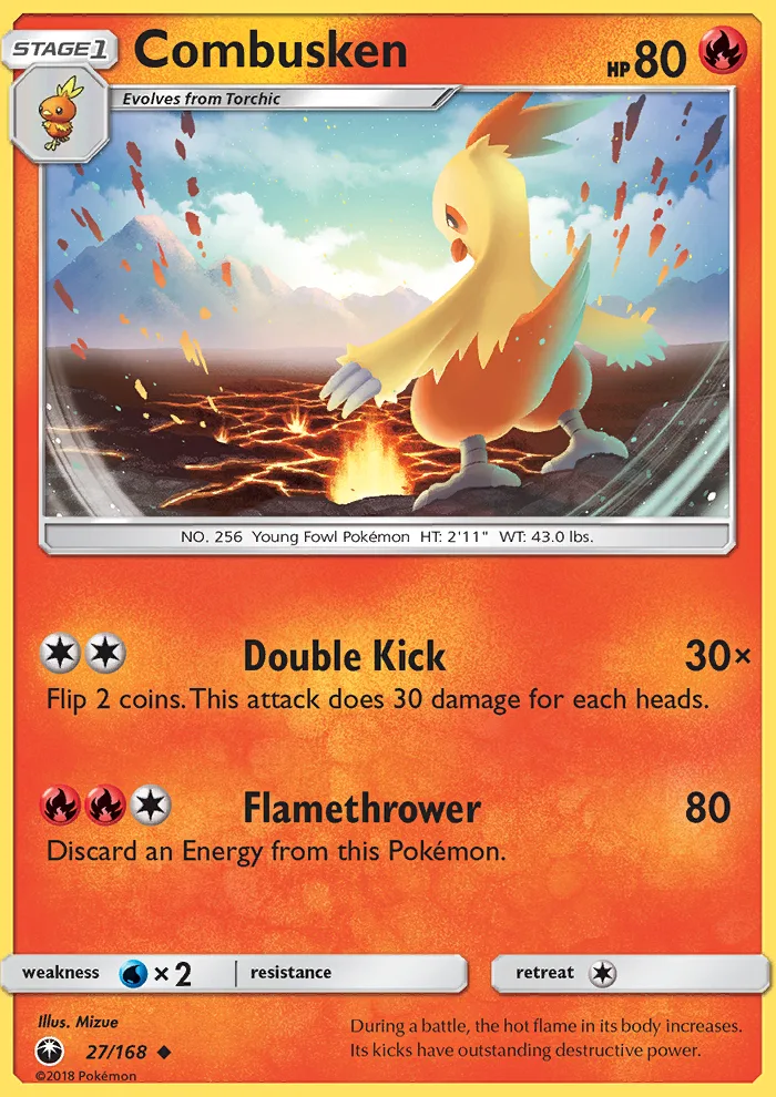 Combusken · Celestial Storm 27/168