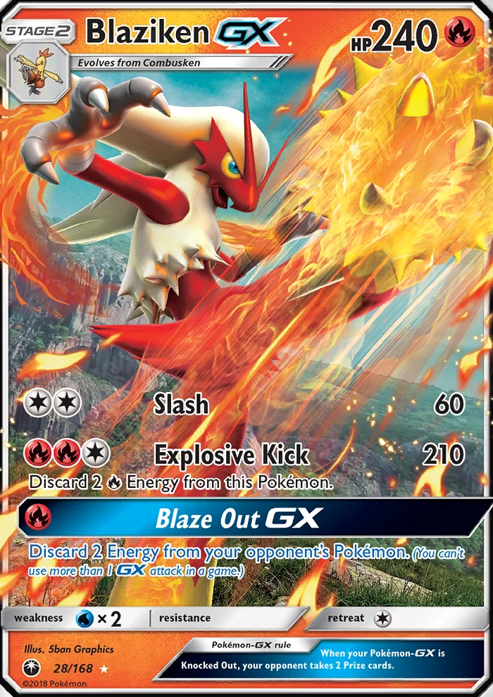 Blaziken GX · Celestial Storm 28/168