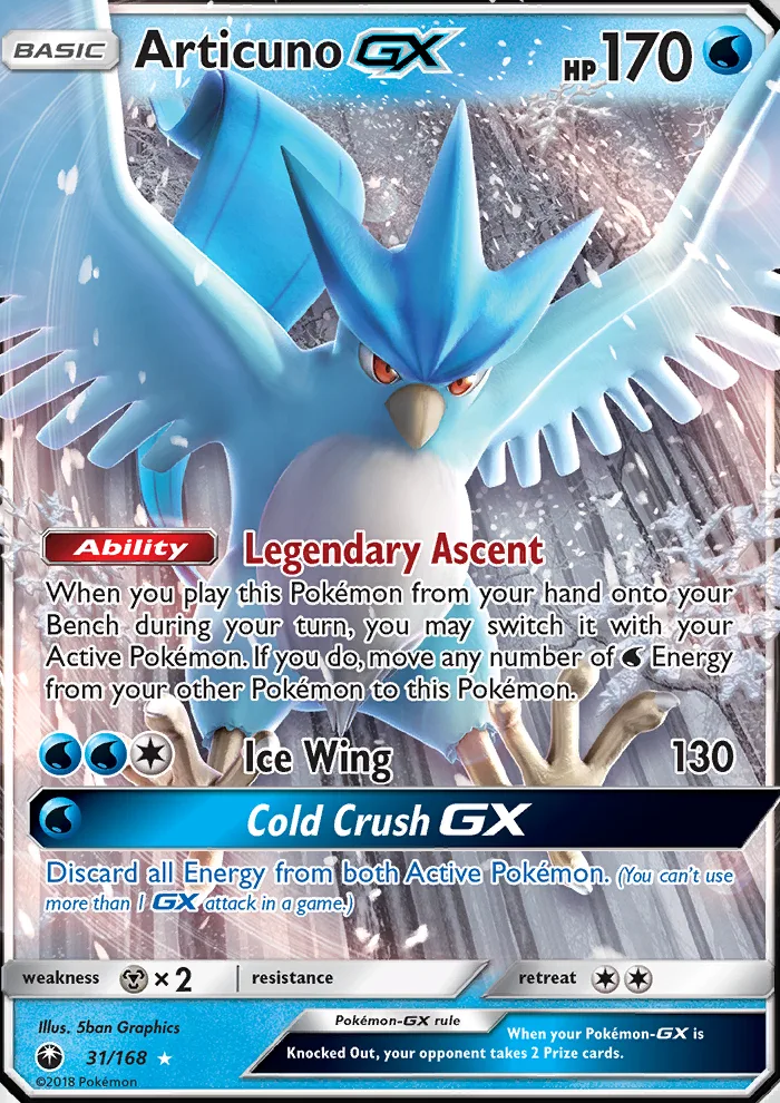Articuno GX · Celestial Storm 31/168