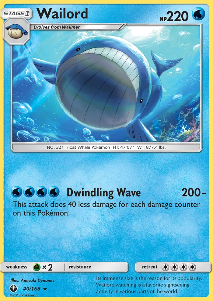 Wailord · Celestial Storm 40/168