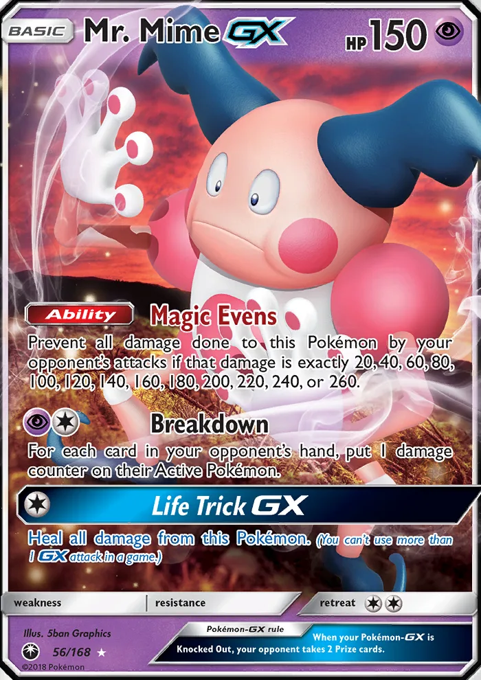 Mr. Mime GX · Celestial Storm 56/168