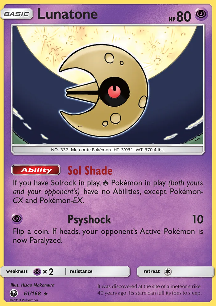 Lunatone · Celestial Storm 61/168