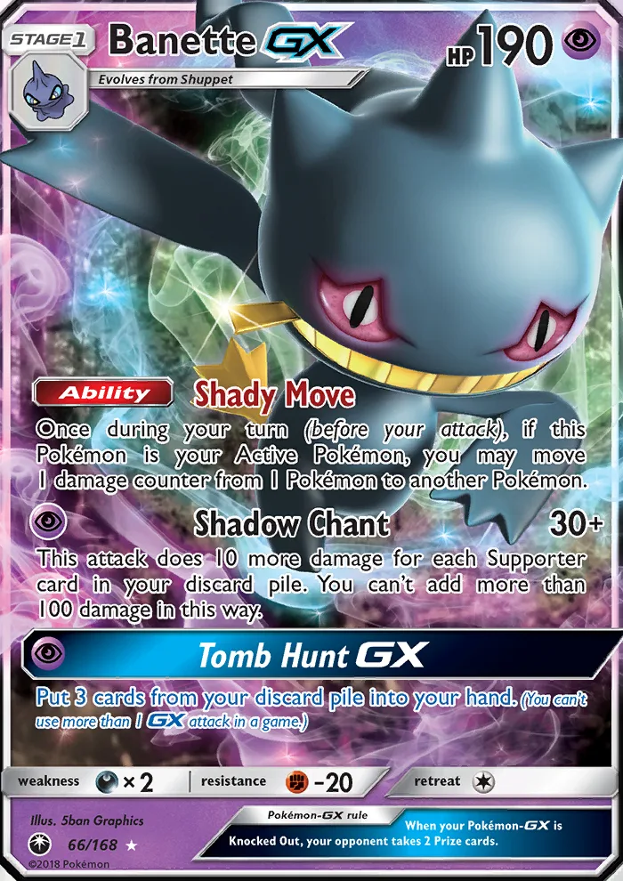 Banette GX · Celestial Storm 66/168