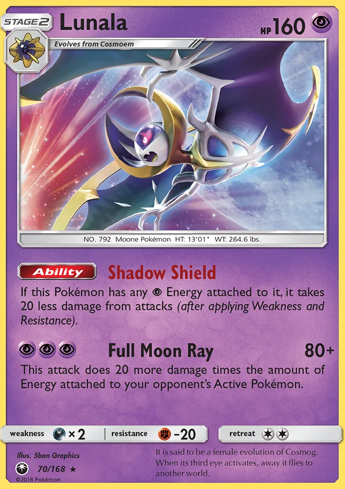 Lunala · Celestial Storm 70/168