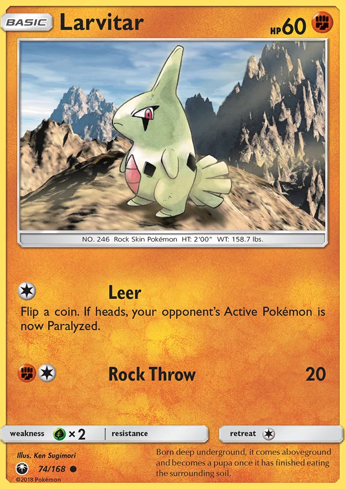 Larvitar · Celestial Storm 74/168