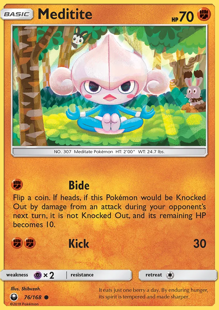 Meditite · Celestial Storm 76/168