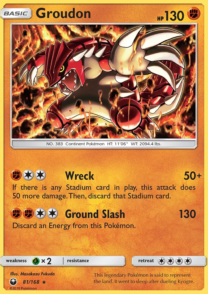 Groudon · Celestial Storm 81/168