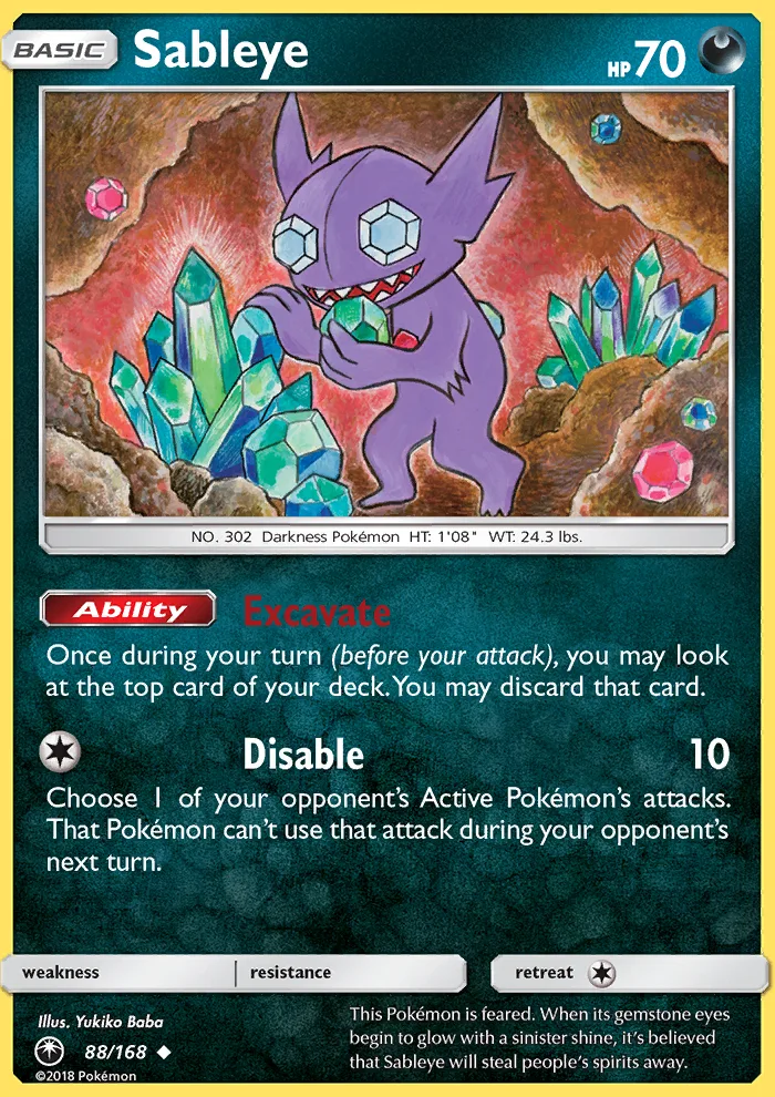 Sableye · Celestial Storm 88/168